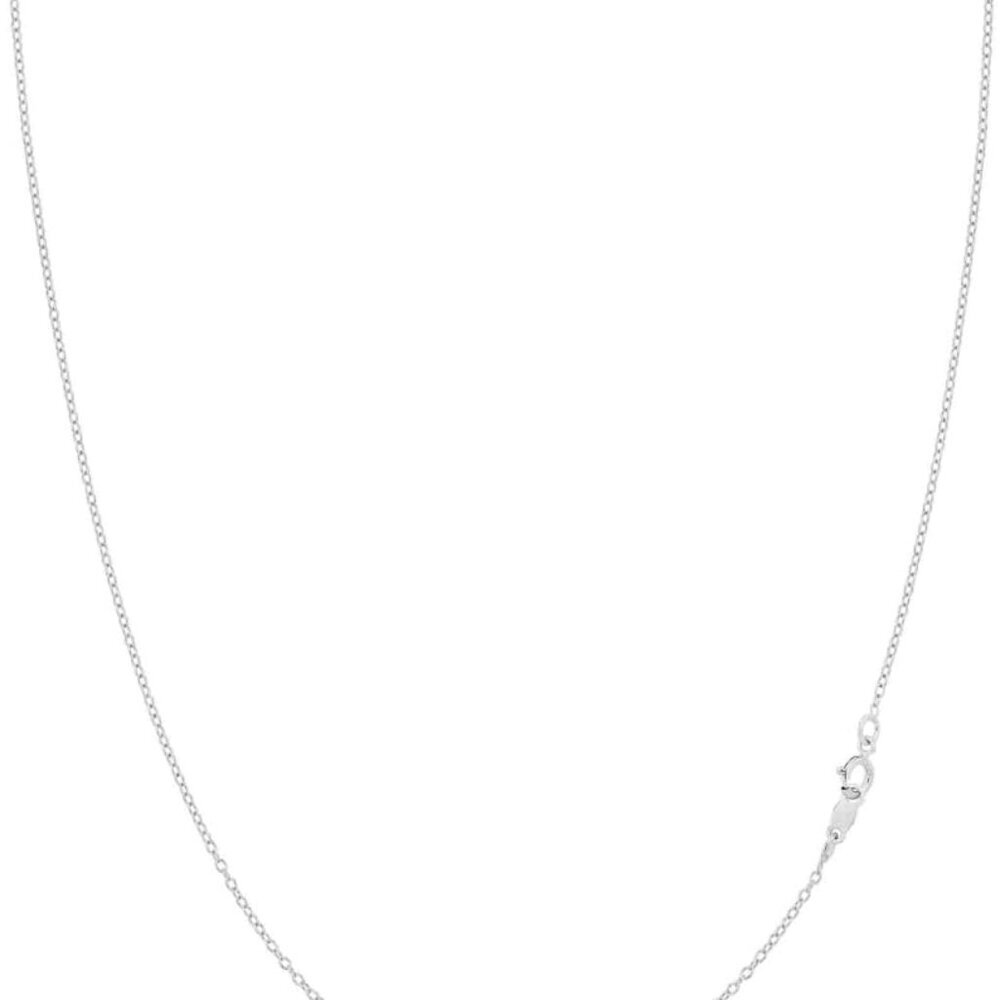 1mm 925 Sterling Silver Necklace For Women | 16-36 Inch Long Silver, 18k Gold, R